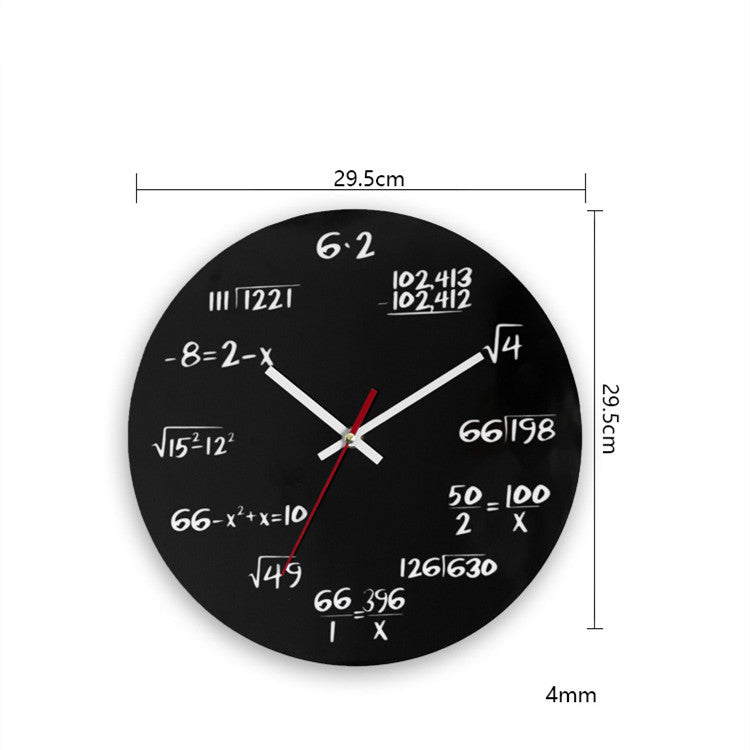 Creative Living Room Personalized Mathematical Decorative Wall Clock