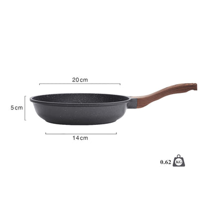 Nonstick Frying Pan Skillet, Swiss Granite Coating Omelette Pan, Healthy Stone Cookware Chef&#039;s Pan,