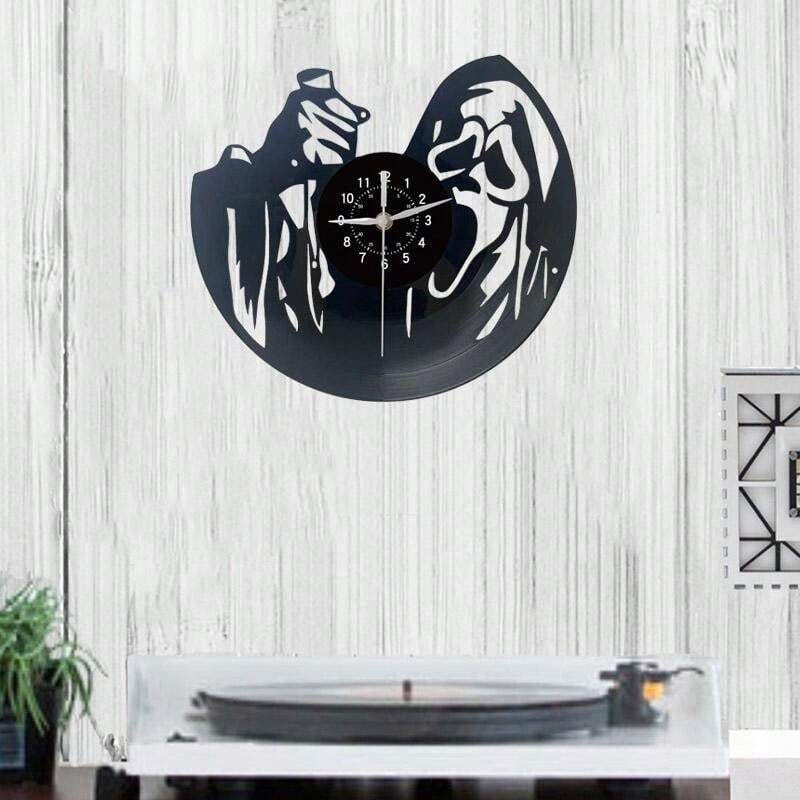 Spooky And Stylish Halloween Horror Movie Vinyl Record Wall Clock -