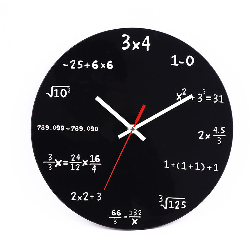 Creative Living Room Personalized Mathematical Decorative Wall Clock