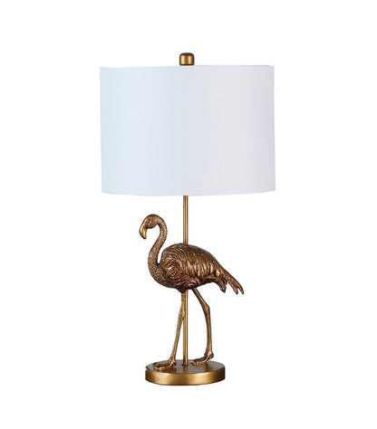 Matte Gold Flamingo Resin Table Lamp