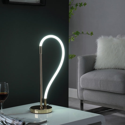 Elastilight Led Tube W/ Magnetic End Contemporary Rose Gold Table Lamp