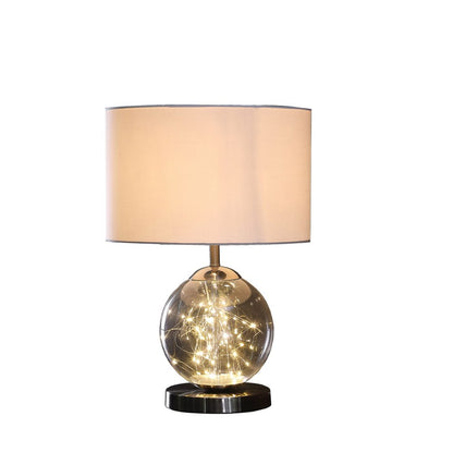 Athena Glass Led Plasma Mid-Century Metal Table Lamp