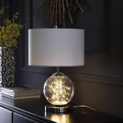 Athena Glass Led Plasma Mid-Century Metal Table Lamp