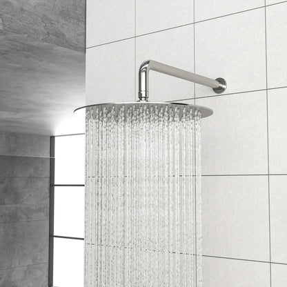 Rain Shower Head Systems, Dual Shower Heads, Brushed Nickel,Wall Mounted shower