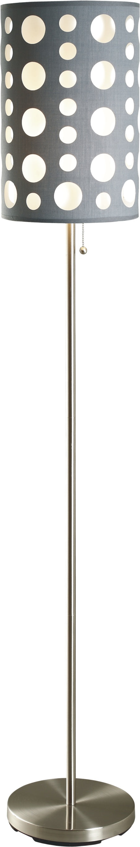 GREY/WHITE RETRO FLOOR LAMP