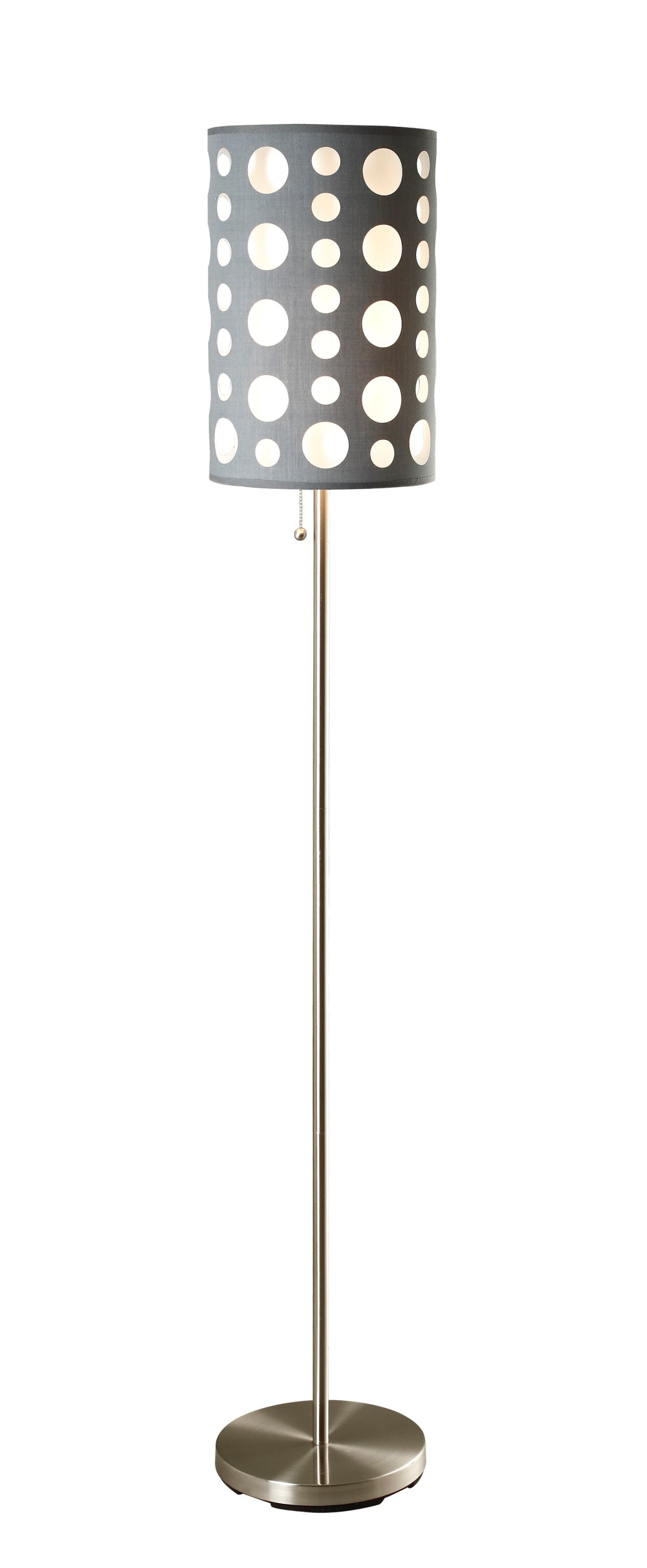 GREY/WHITE RETRO FLOOR LAMP