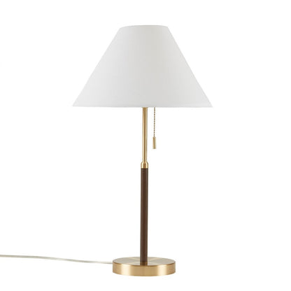 Two Tone Pull-chain Table Lamp