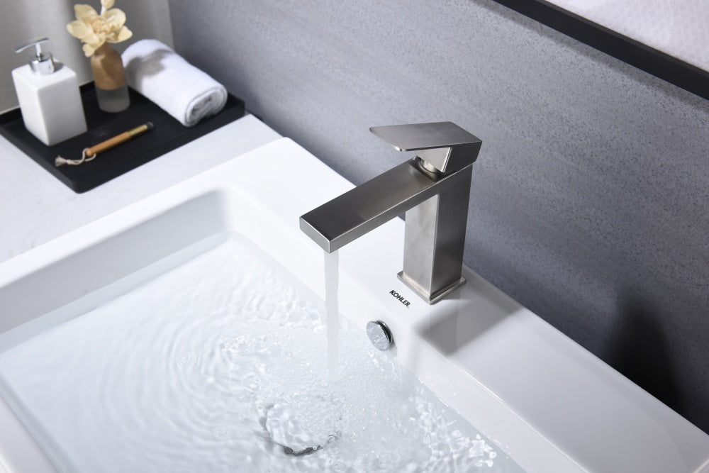 Waterfall Spout  Faucet,Single Handle  Vanity Sink Faucet