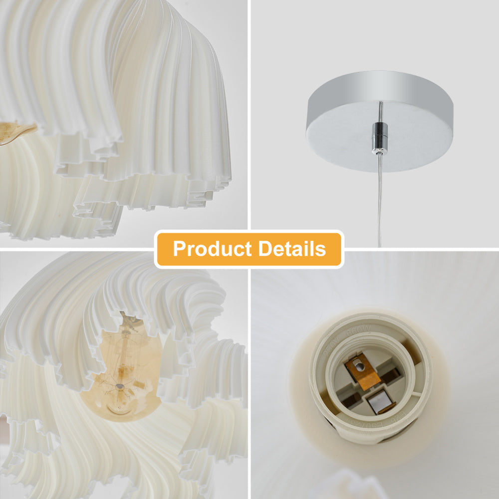 Simple Three-dimensional Petal Design Chandeliers(No bulbs)