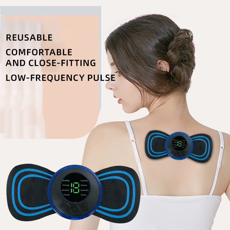 EMS Microcurrent Mini Massager Machine,Low Frequency Multi Function Physiotherapy Instrument Muscle Stimulator,Full Body Pain Relief Therapy Device