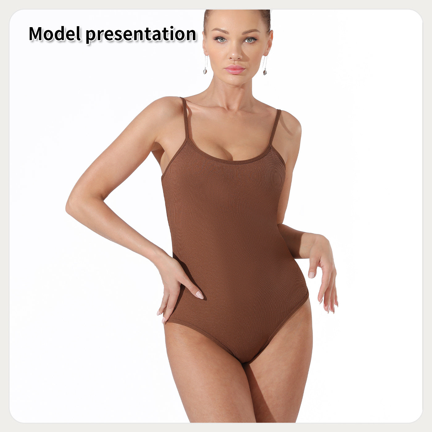 Women's Fashion Simple Solid Color Bodysuit