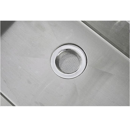 Kitchen Sink Strainer - Kitchen Sink Drain Strainer Stainless Steel, Large Wide Rim 4.45&quot; Diameter