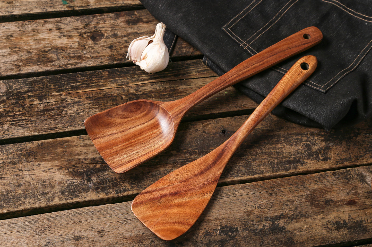 Classic Seven-Piece Wooden Kitchen Utensil Set