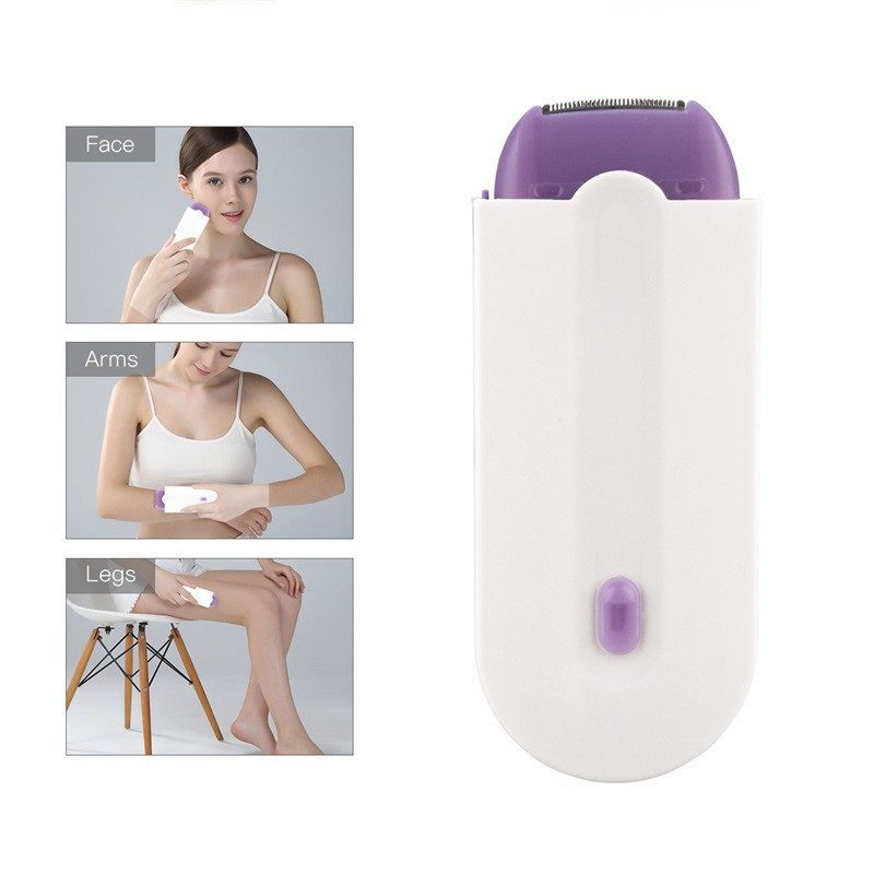 Hair removal device for men and women, blue light sensing laser painless lady shaver, electric full-body hair removal device