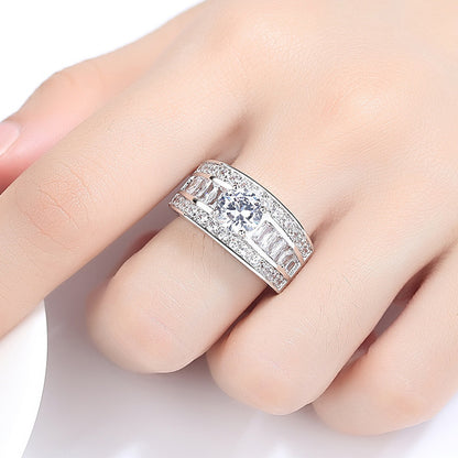 Fashion Jewellery Sumptuous Creative Trend Zircon Claw Heart Arrow Female Adjustable Ring