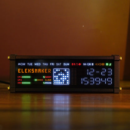 Creative Retro VFD Clock Electronic Time VFD Display BoyFriend Gift Digital LED Dot Matrix Music Frequency Spectrum