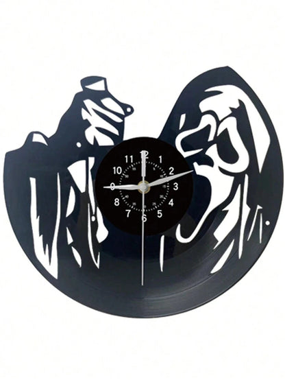 Spooky And Stylish Halloween Horror Movie Vinyl Record Wall Clock -