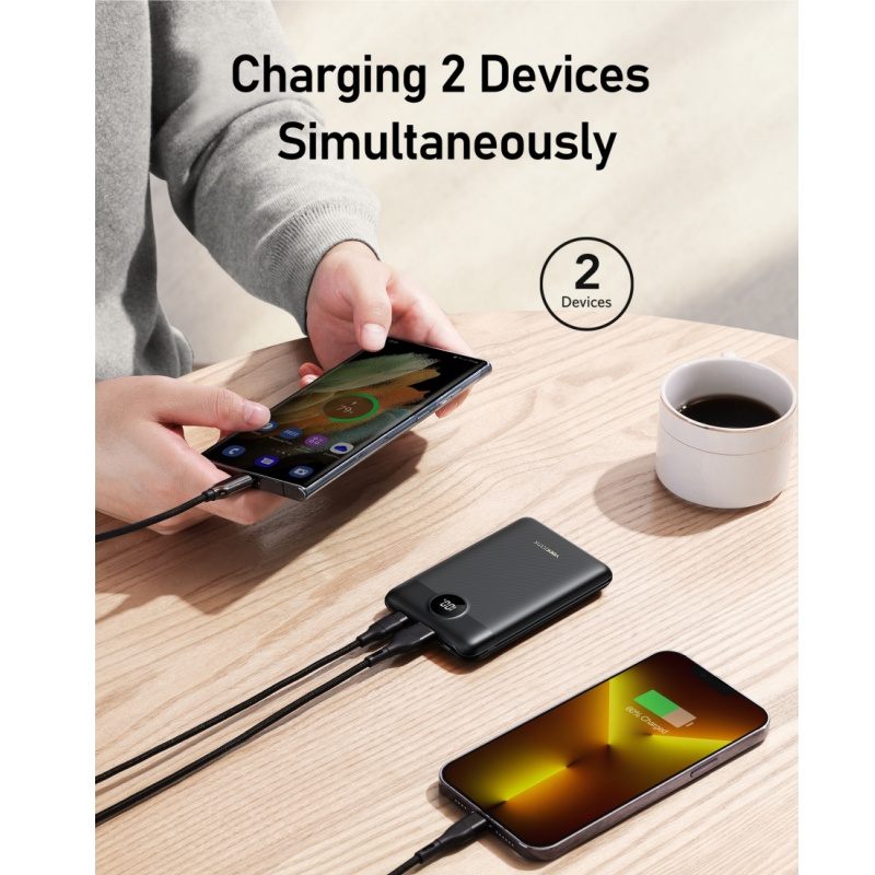 Mini Power Bank 10000mAh, 22.5W Fast Charging Small Portable Charger with PD 3.0 &amp; QC 3.0,USB C Slim Lightweight iPhone Charger, Dual Output Compatible with iPhone, Samsung,Travel Must Haves