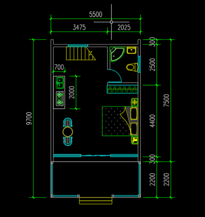 Deluxe Triangle House