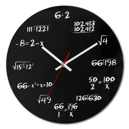 Creative Living Room Personalized Mathematical Decorative Wall Clock