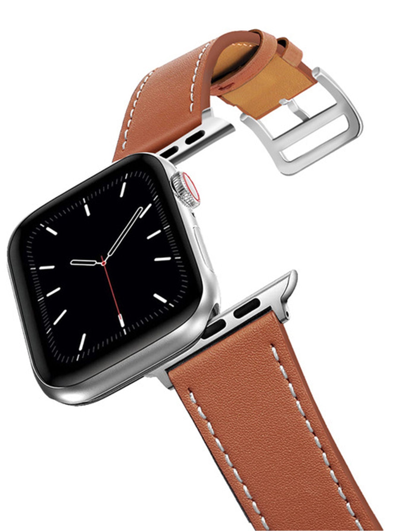 Compatible with Apple Watch Band 49mm 45mm 44mm 42mm 41mm 40mm 38mm, Genuine Leather Band Replacement Strap Compatible with Apple Watch Ultra 2/1 Series 9/8/7/6/5/4/3/2/1/SE/SE2