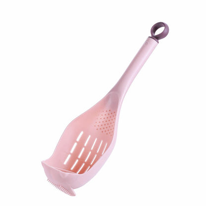 1pc Colander Spoon - Scoop Colander, Plastic Large Soup Strainer Spoon,