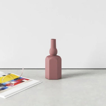 Morandi-Inspired Geometric Bud Vase