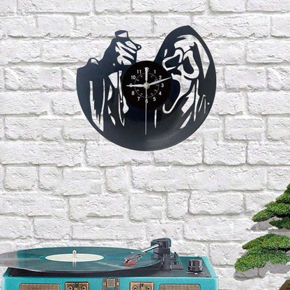 Spooky And Stylish Halloween Horror Movie Vinyl Record Wall Clock -