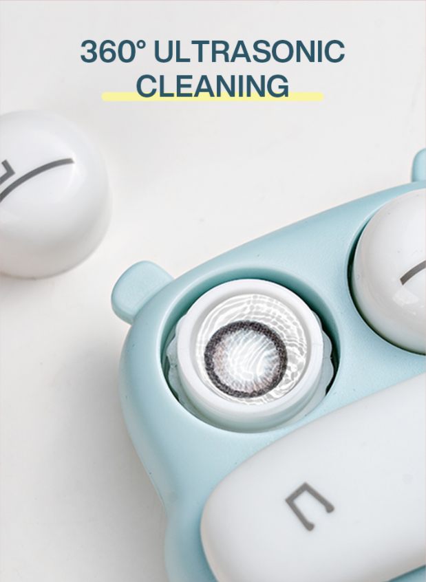 FlutterGlow Mini Beauty BrowWash: Portable Electric VibeLens Cleaner &amp; Makeup Mover