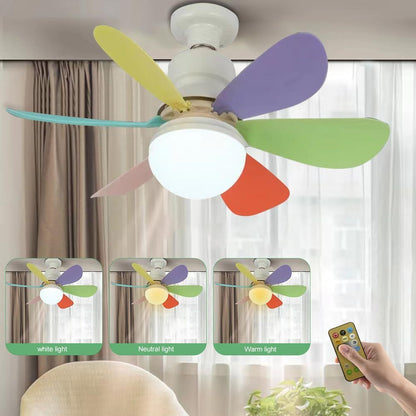 Ceiling Fan Light, 40W E27 Base High Airflow Ceiling Fan with Remote Control, Removable Fan Blade, 3 Speed Adjustment