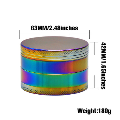 Colorful Smoke Grinder Zinc Alloy Smoke Grinder