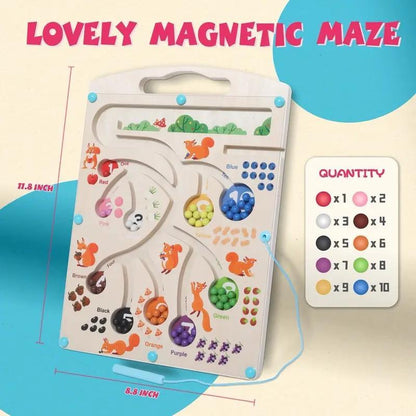 Magnetic colore and number Maze Game-Educational Gift Set for Boys and Girls Educational Gift Set