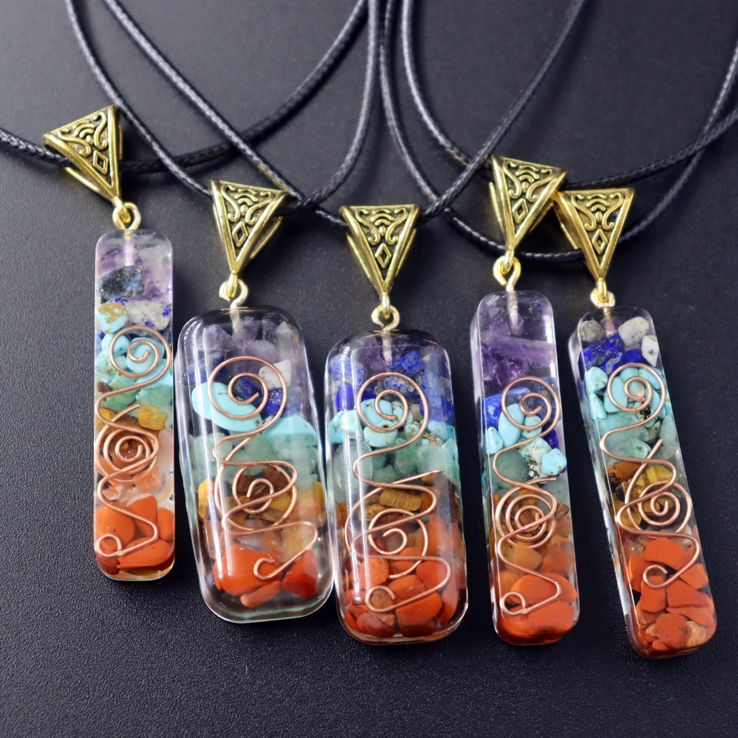 Meditation Seven Chakra Reiki Pendant