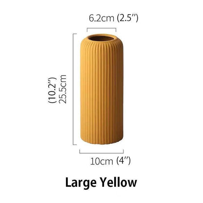 Minimalist Scandinavian-Style Cylinder Vase