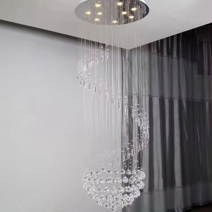 Round Balls  Big Hanging Chandeliers