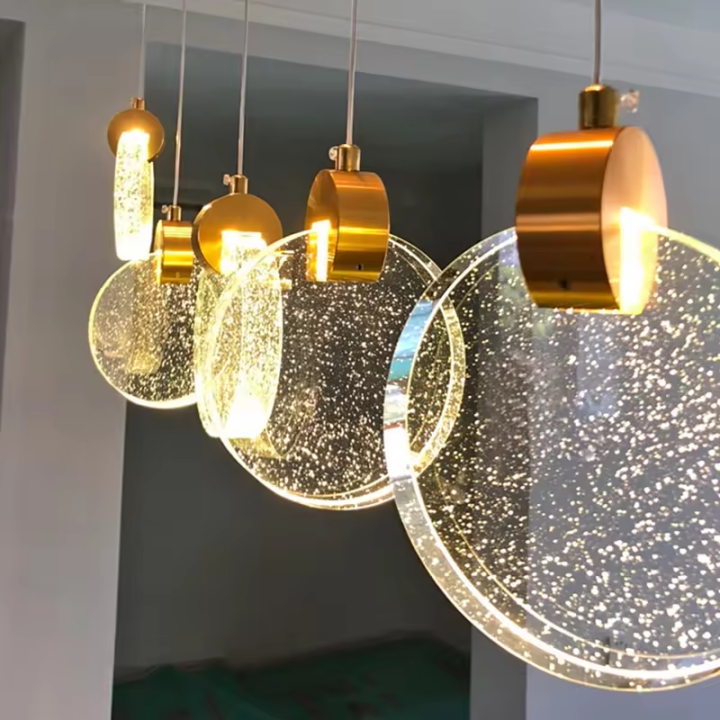 Circle Button Hanging Chandeliers